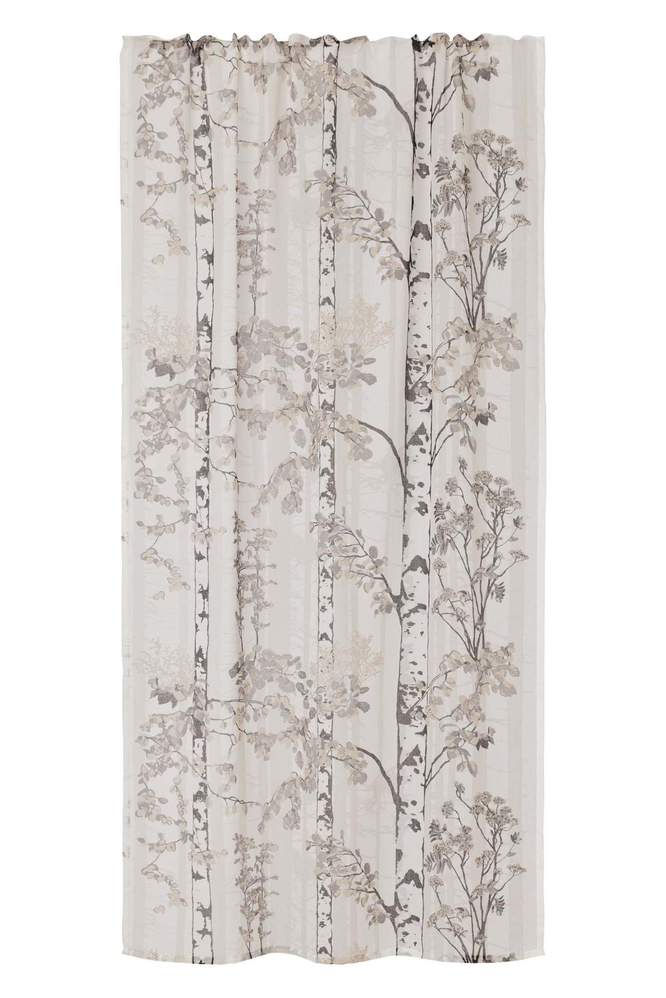 108213-9510; Vallila Luontopolku-valoverho Harmaa-beige / 140x250 cm