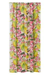 109260-8043; Vallila Tropic-verho Monivärinen-pinkki / 140x240 cm