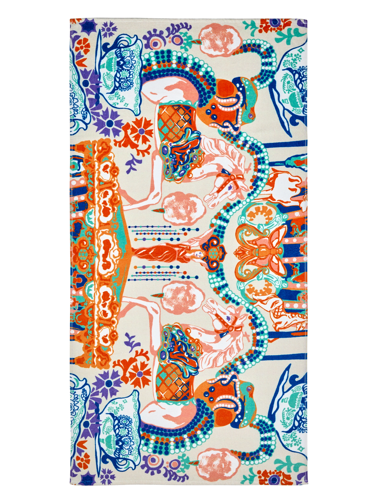 109216-8000; Vallila Fanfaari-kylpypyyhe Monivärinen / 70x140 cm