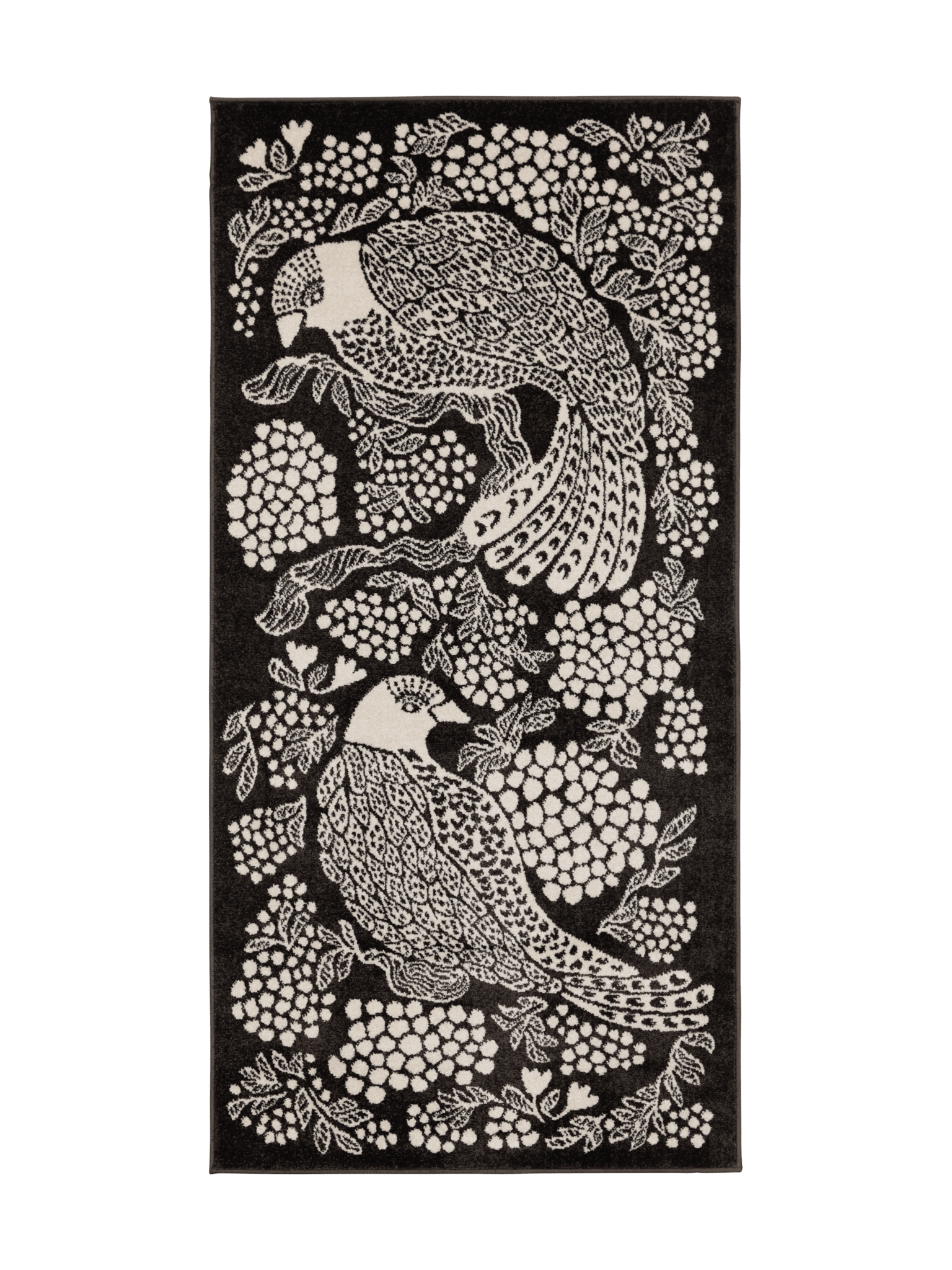 108773-9700; Vallila Viserrys-käytävämatto Tummanharmaa / 80x150 cm 
