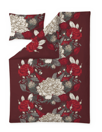 109327-4870; Vallila Vaula-pussilakanasetti Punainen / 150x210 cm 
