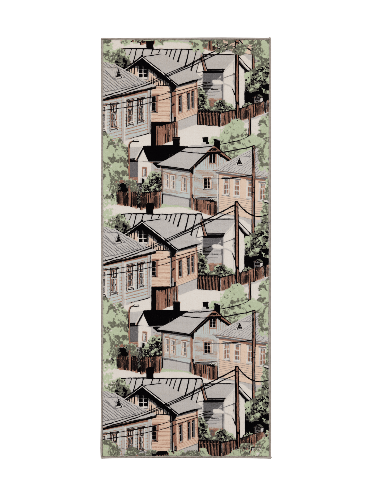 109078-7100; Vallila Naapurusto-käytävämatto Mintunvihreä / 80x200 cm 