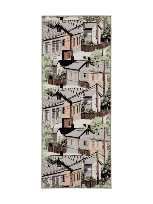 109078-7100; Vallila Naapurusto-käytävämatto Mintunvihreä / 80x200 cm 