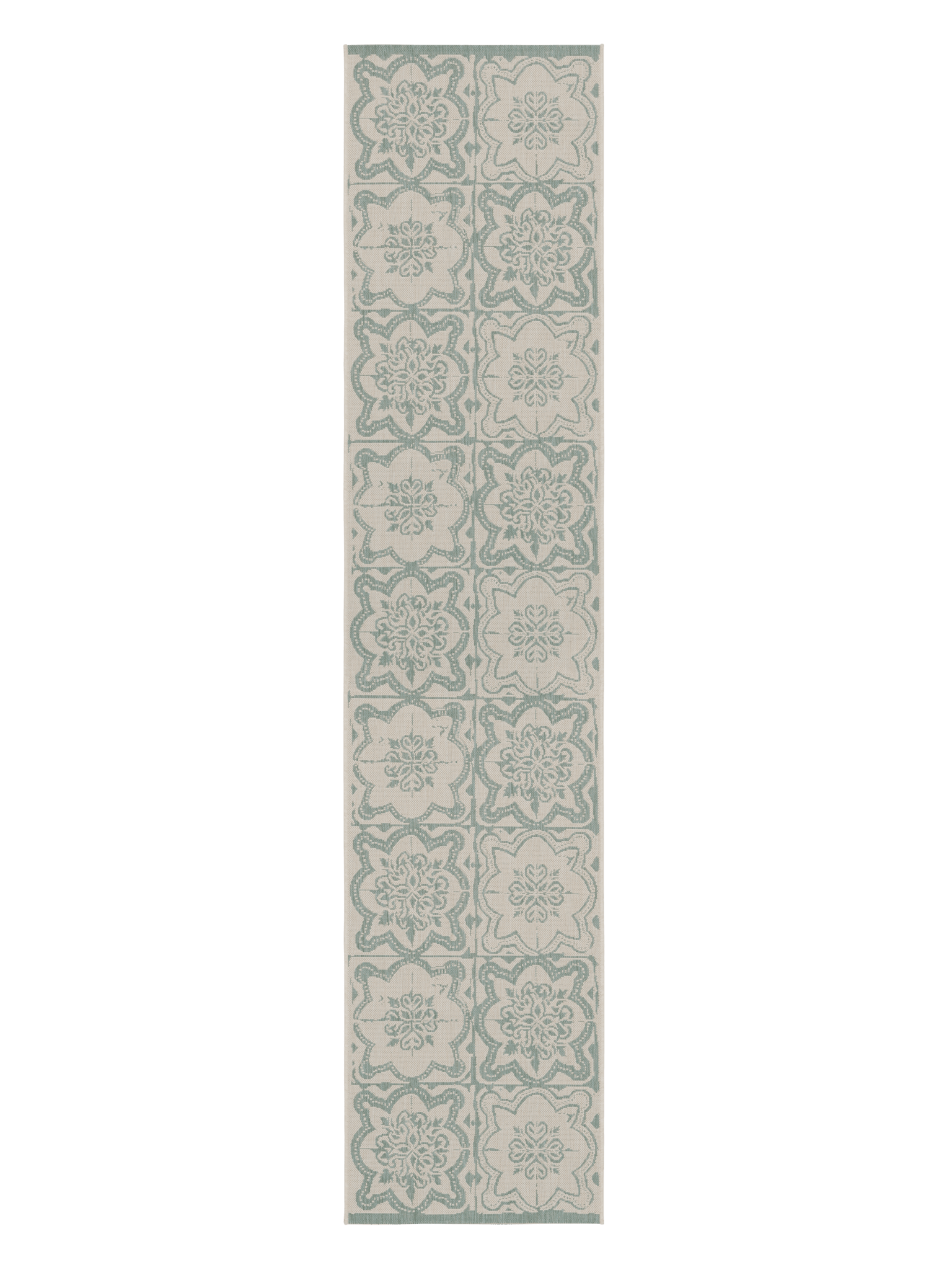 108596-7100; Vallila Kujakatti-käytävämatto Salvianvihreä / 80x350 cm 
