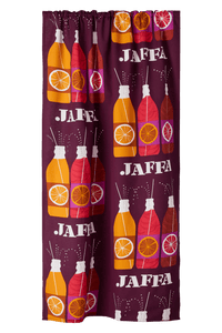 23310-100793-4900CU; Vallila Jaffa-verho Viininpunainen / 140x250 cm 
