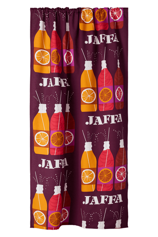23310-100793-4900CU; Vallila Jaffa-verho Viininpunainen / 140x250 cm 