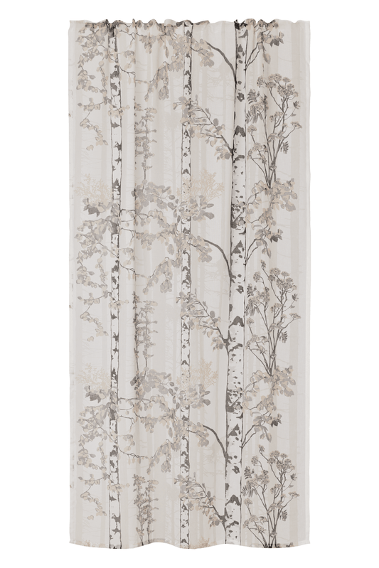 108213-9510; Vallila Luontopolku-valoverho Harmaa-beige / 140x250 cm 