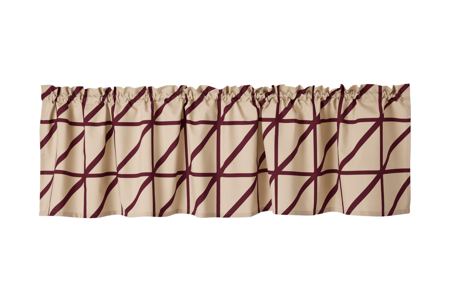 23310-239828-1049VA; Vallila Lucina-verhokappa Beige-viininpunainen / 60x250 cm 