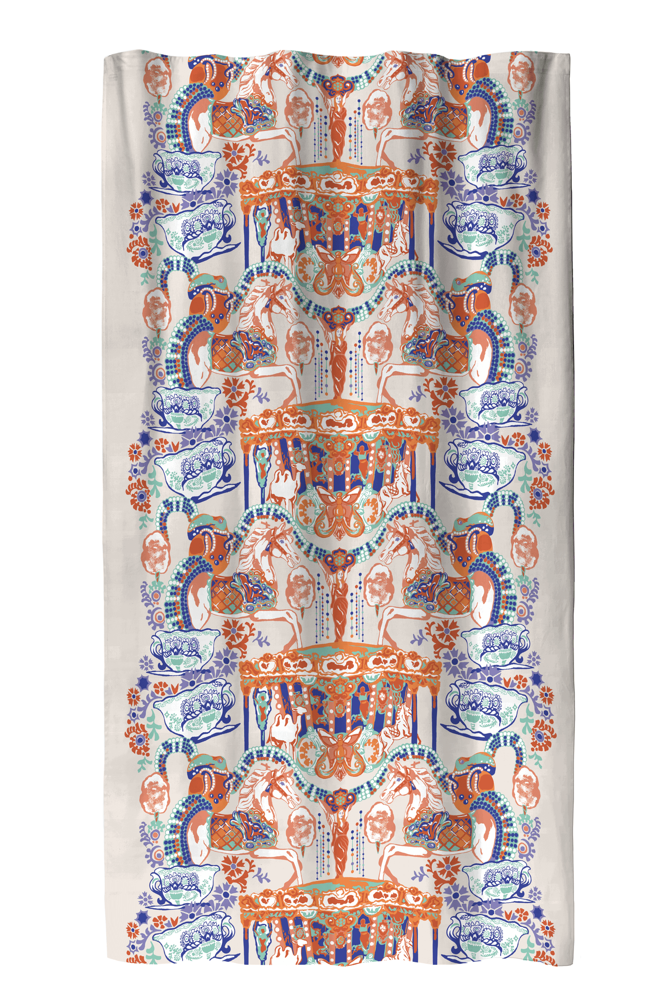 109210-8000; Vallila Fanfaari-verho Monivärinen / 140x240 cm 