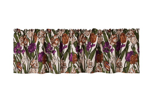 23310-101300-3750VA; Vallila Kukoistus-verhokappa Terra-violetti / 60x250 cm 