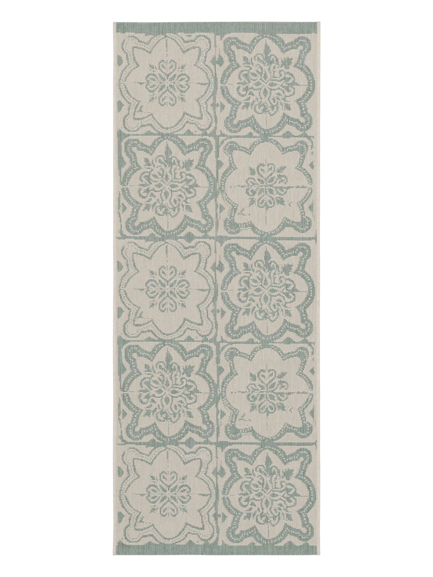 108593-7100; Vallila Kujakatti-käytävämatto Salvianvihreä / 80x200 cm 