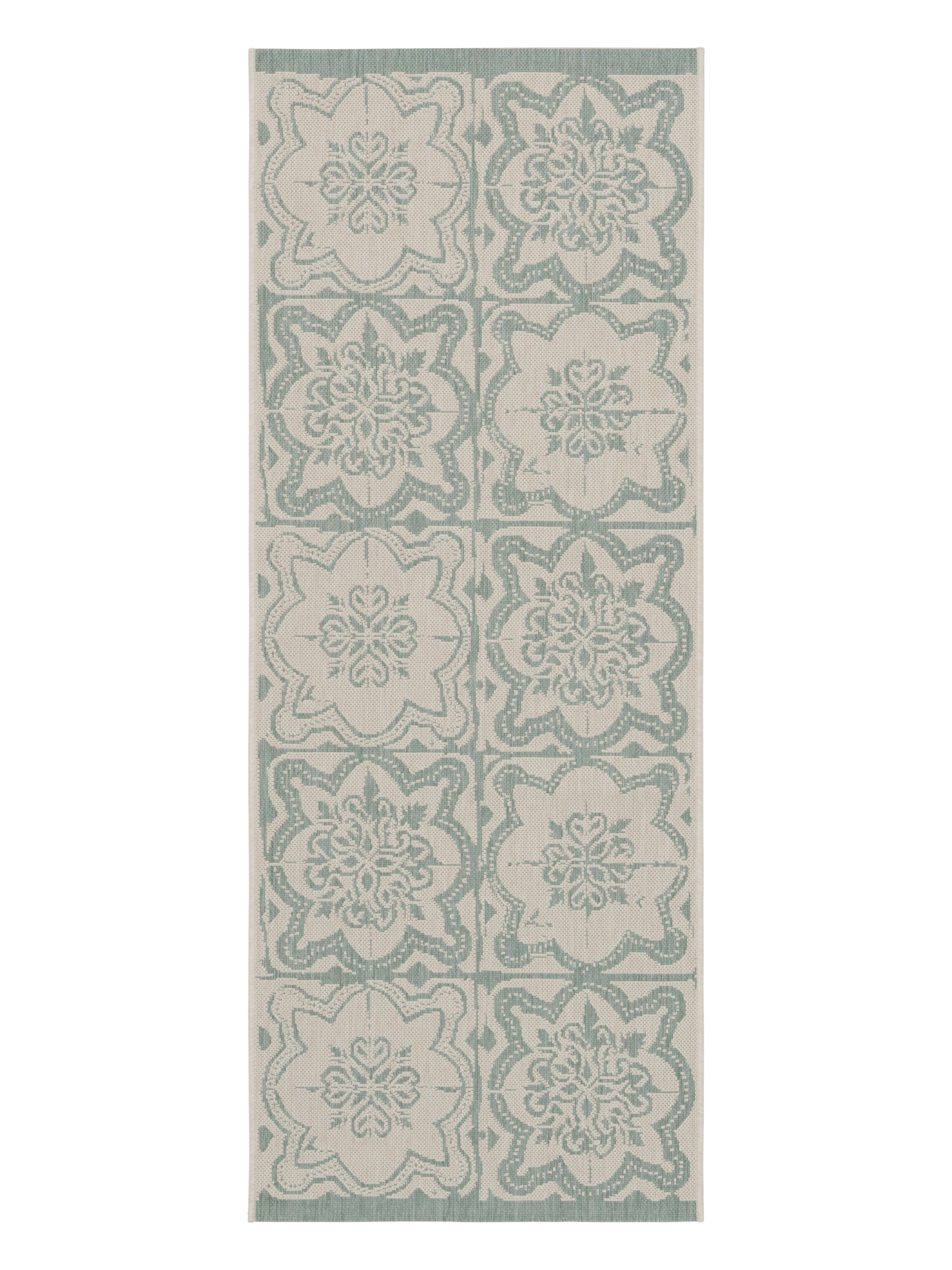 108593-7100; Vallila Kujakatti-käytävämatto Salvianvihreä / 80x200 cm 