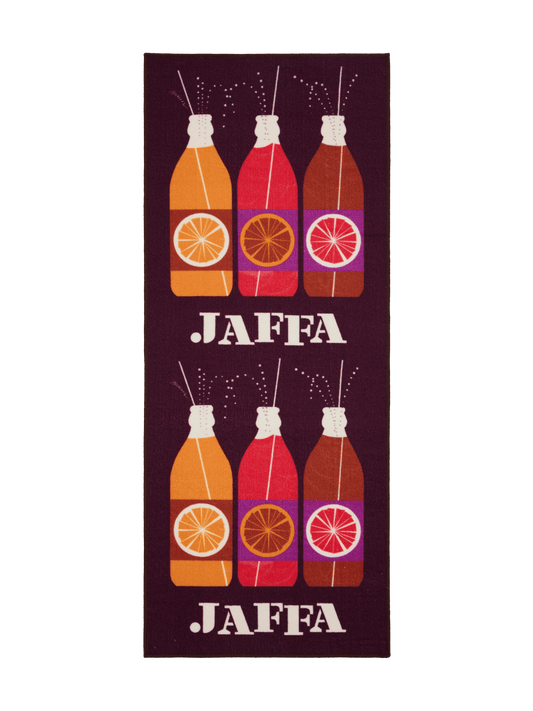 108739-4900; Vallila Jaffa-käytävämatto Viininpunainen / 80x200 cm 