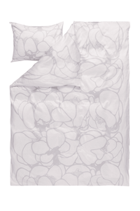 105091-2; Vallila Makeba-satiinipussilakanasetti Valkoinen / 150x210 cm 