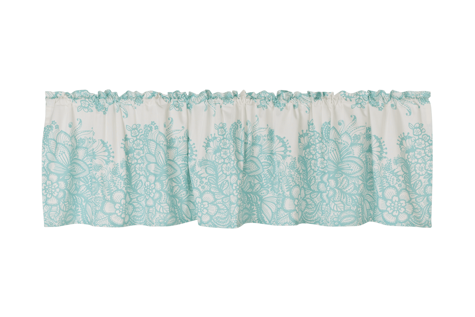 109260-6372; Vallila Vanilja-verhokappa Turkoosi / 60x250 cm 