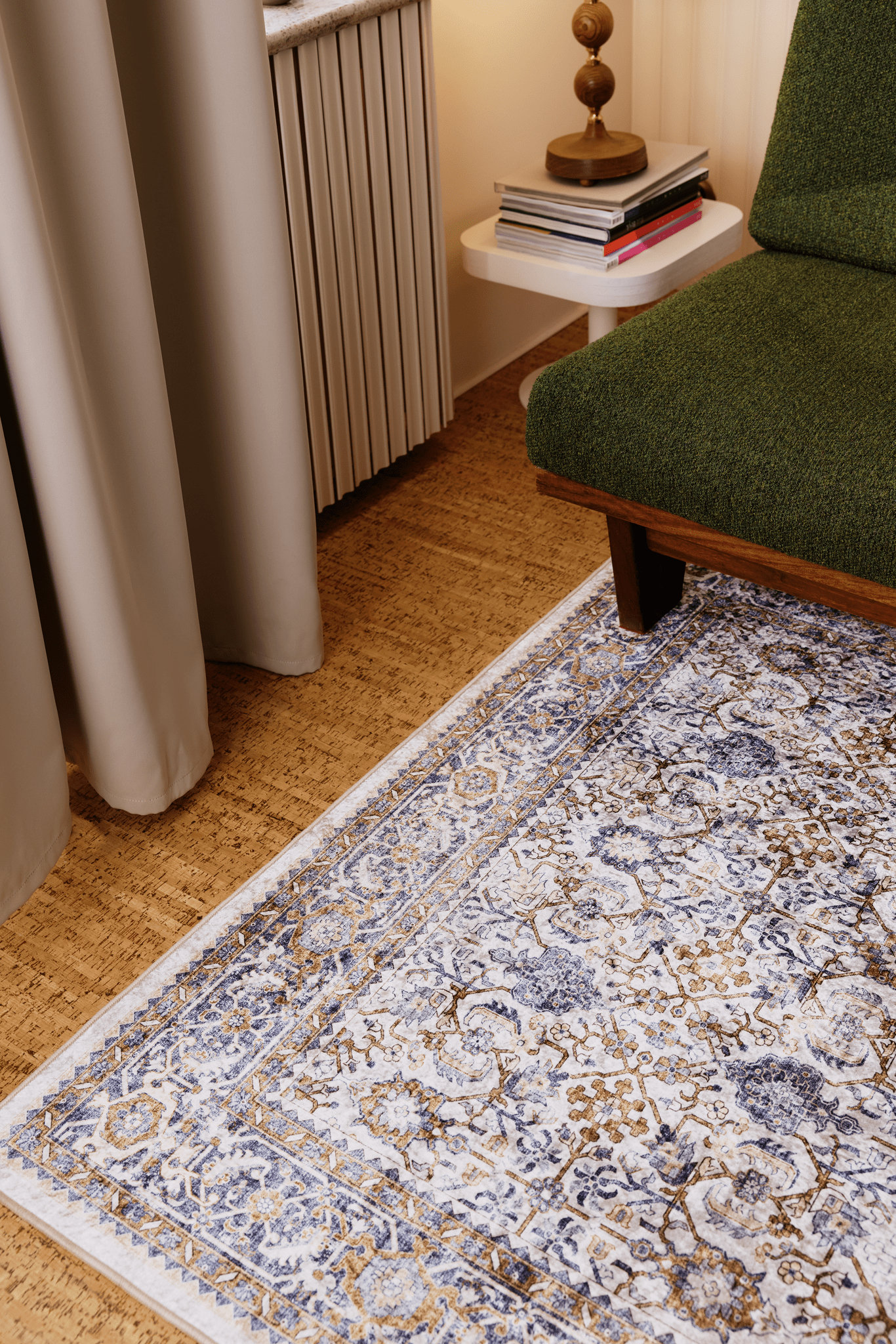 108336-1064_1; 108335-1064_1; 108334-1064_1; Vallila Jalokivi-matto Beige-sininen / 140x200 cm 