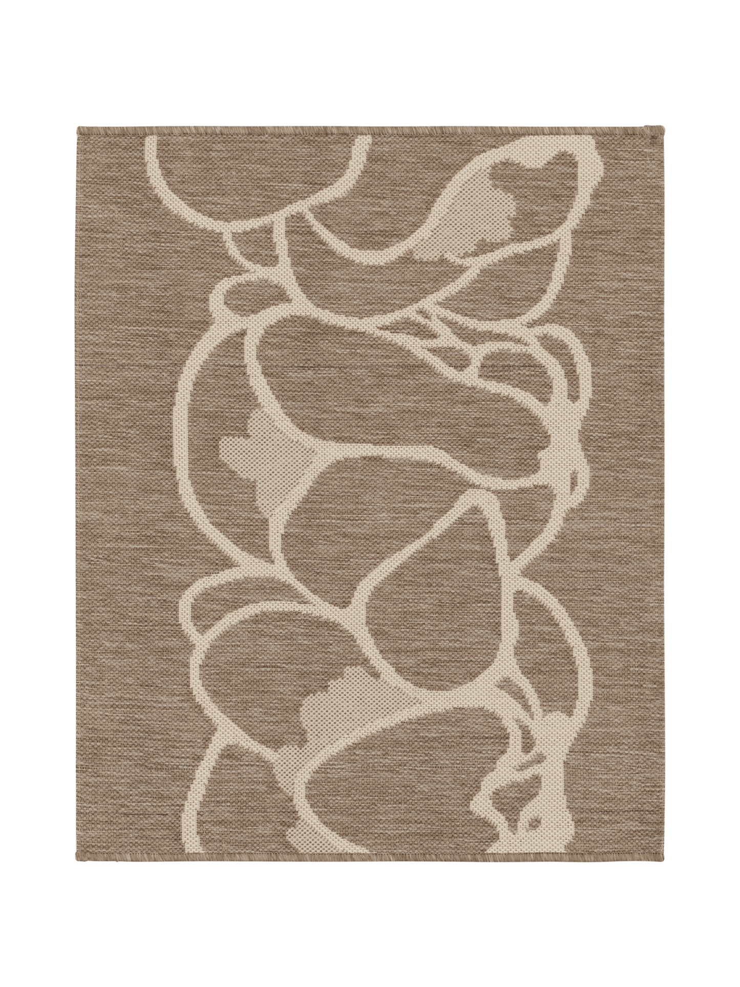 108294-1001; Vallila Makeba-käytävämatto Beige-valkoinen / 100x80 cm 