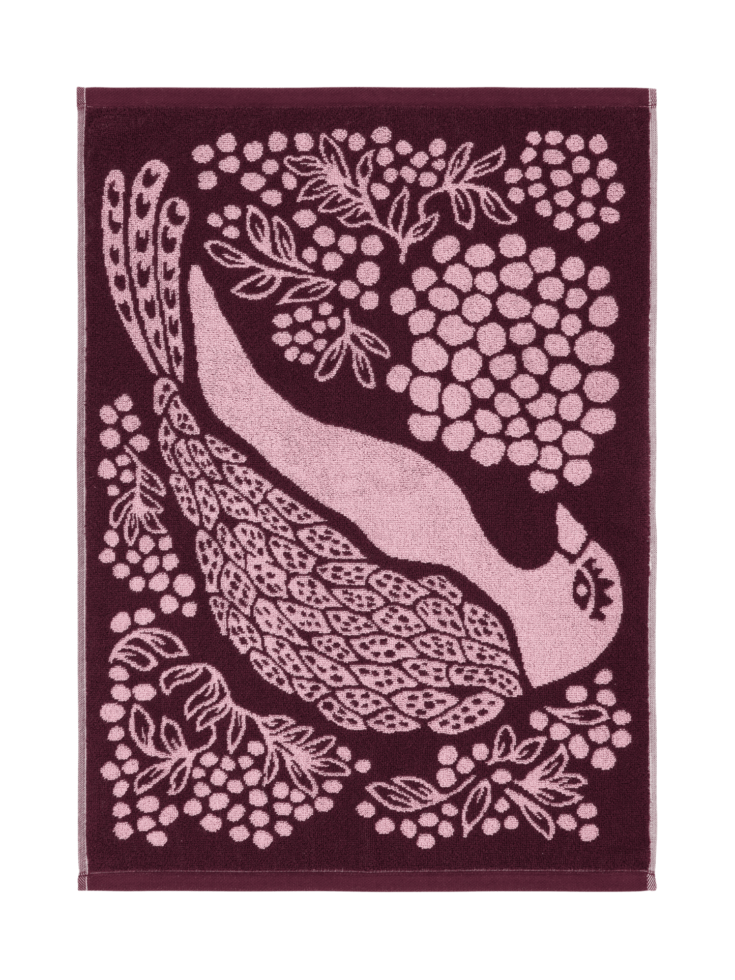 109000-4900; Vallila Viserrys-pyyhe Viininpunainen / 50x70 cm 