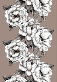 3013-110951-1102CF; Vallila Alma-vahakangas 145 cm Mokka / 145 cm 