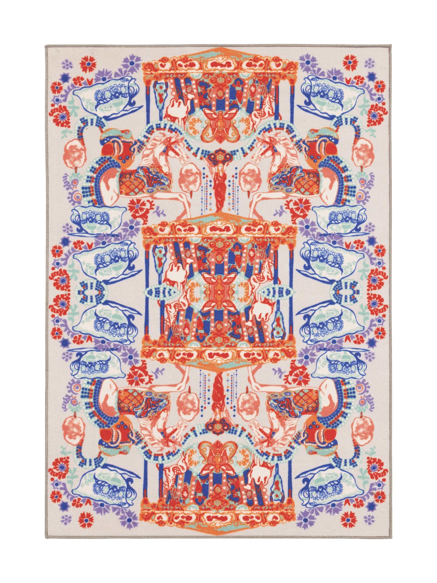 109223-8000; Vallila Fanfaari-matto Monivärinen / 133x190 cm 