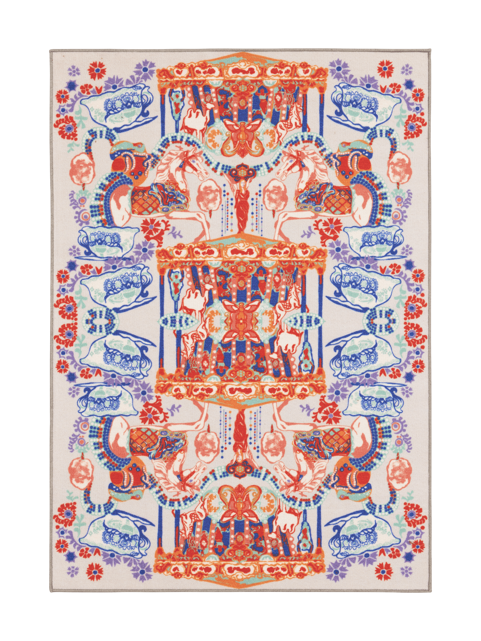 109223-8000; Vallila Fanfaari-matto Monivärinen / 133x190 cm 