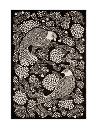 108775-9700; Vallila Viserrys-matto Tummanharmaa / 160x230 cm 