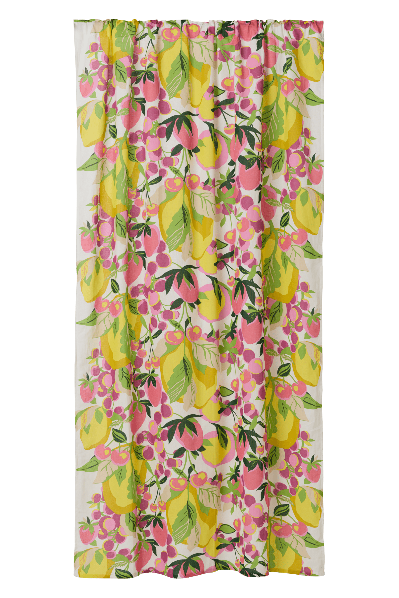 109260-8043; Vallila Tropic-verho Monivärinen-pinkki / 140x240 cm 