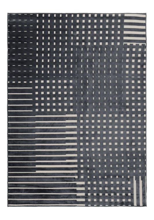 109422-9700; Vallila Ristikko-matto Antrasiitti / 140x200 cm 