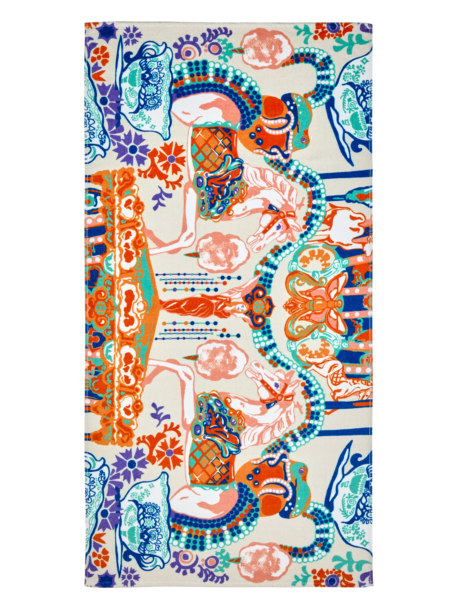 109216-8000; Vallila Fanfaari-kylpypyyhe Monivärinen / 70x140 cm 