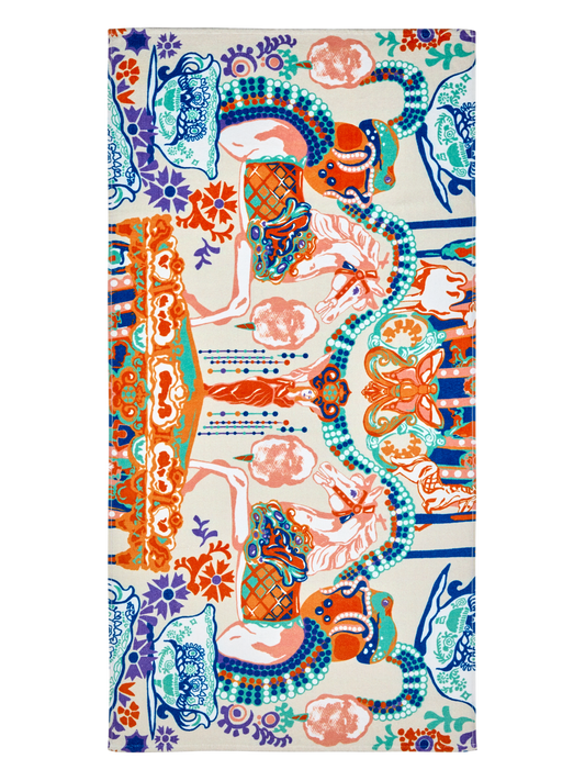 109216-8000; Vallila Fanfaari-kylpypyyhe Monivärinen / 70x140 cm 