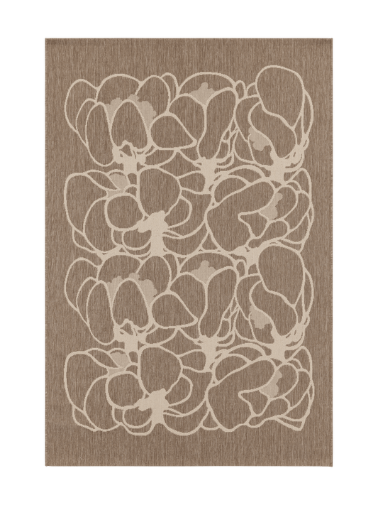 108297-1001; Vallila Makeba-matto Beige-valkoinen / 160x230 cm 