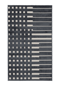 109420-9700; Vallila Ristikko-käytävämatto Antrasiitti / 68x110 cm 