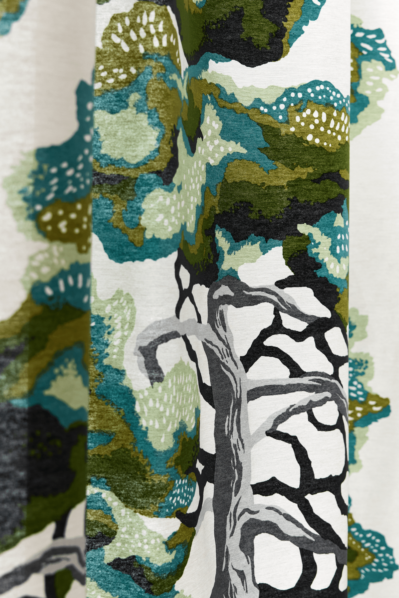 108020-7500_2; Vallila Voima-verho Vihreä / 140x250 cm 