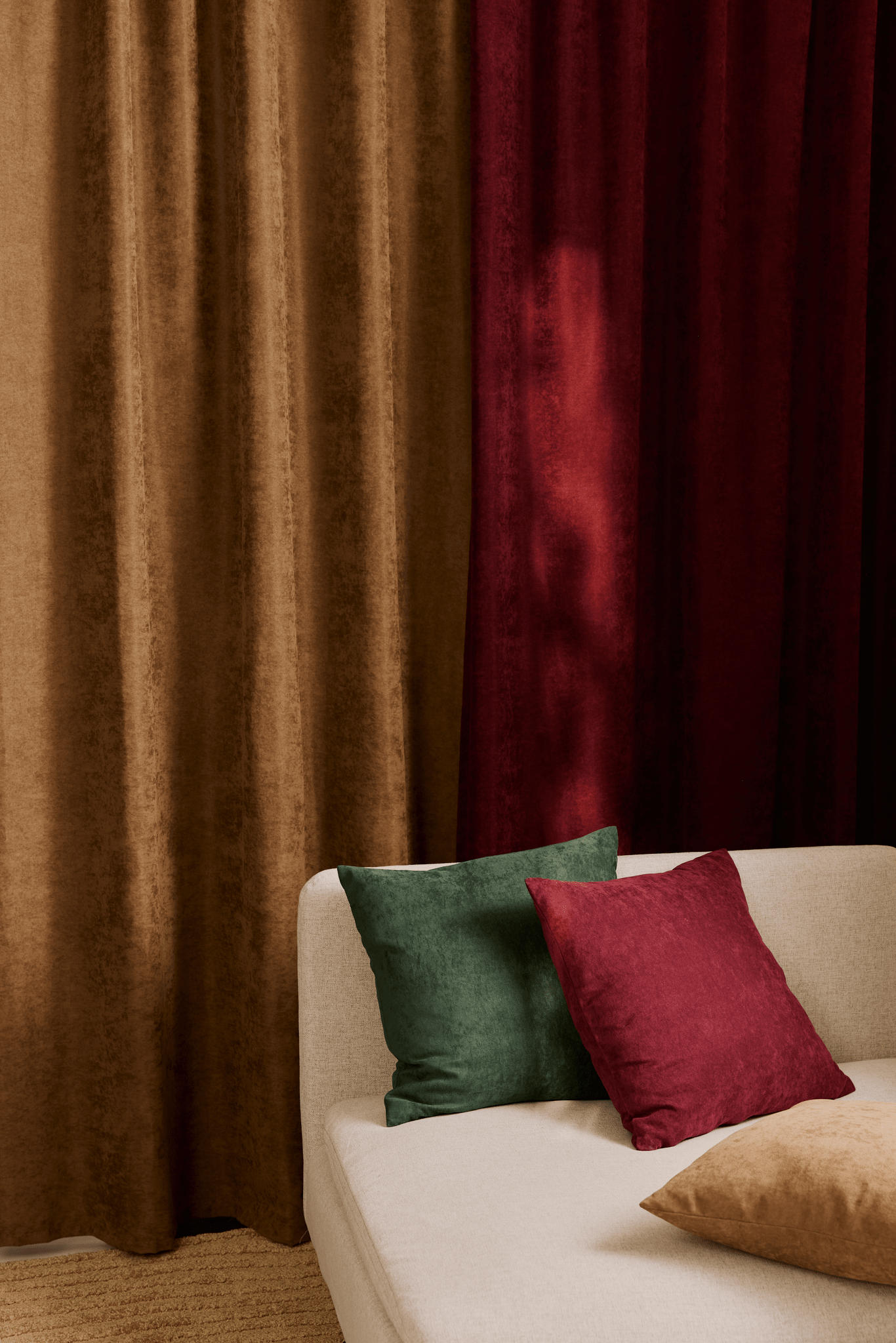 101140-1200_1; Vallila Royal-verho Mokka / 140x250 cm 