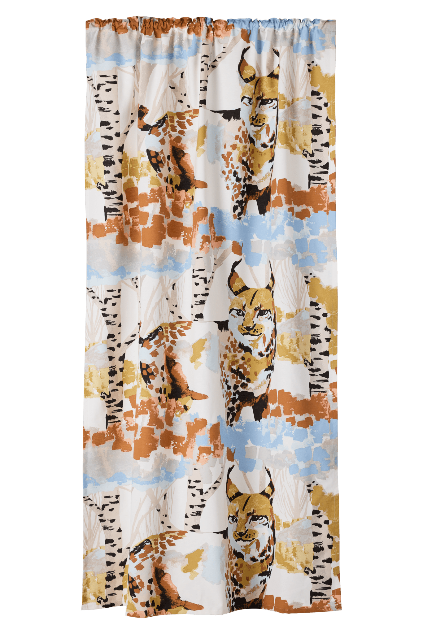 23310-101305-1060CU; Vallila Ilves-verho Beige / Sininen / 140x250 cm 