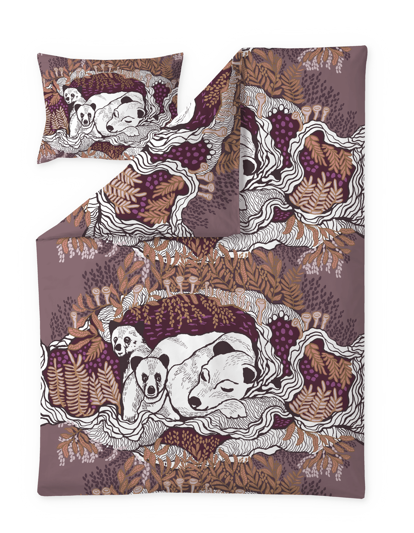 109040-5500; Vallila Unikeot-pussilakanasetti Luumu / 150x210 cm 