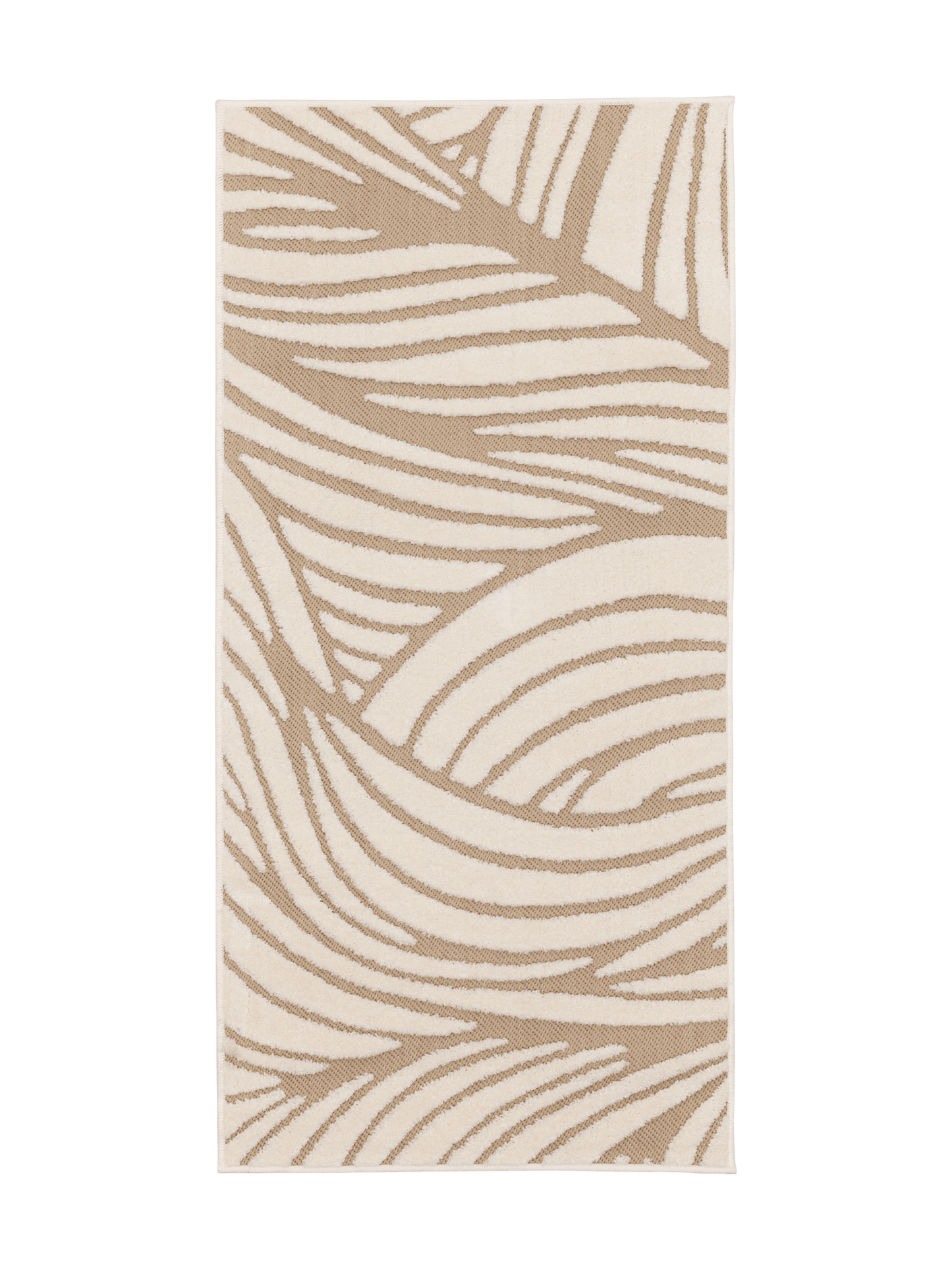 109260-1001; Vallila Aallokko-käytävämatto Beige-valkoinen / 80x160 cm 