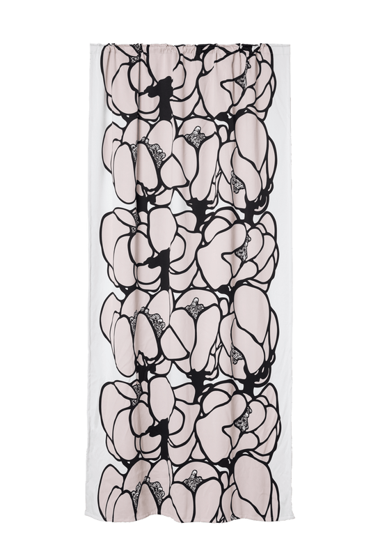 107224-155; Vallila Makeba-pimennysverho Beige / 140x250 cm 