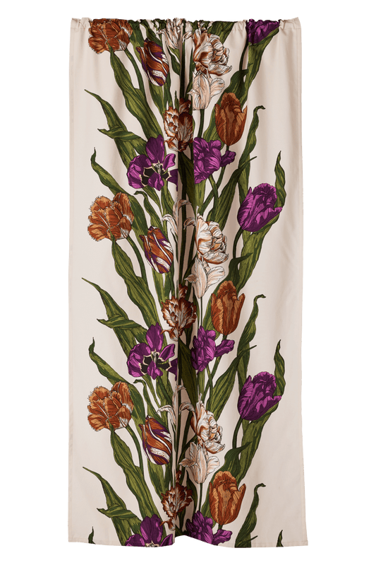 23310-101301-3750CU; Vallila Kukoistus-verho Terra-violetti / 140x250 cm 