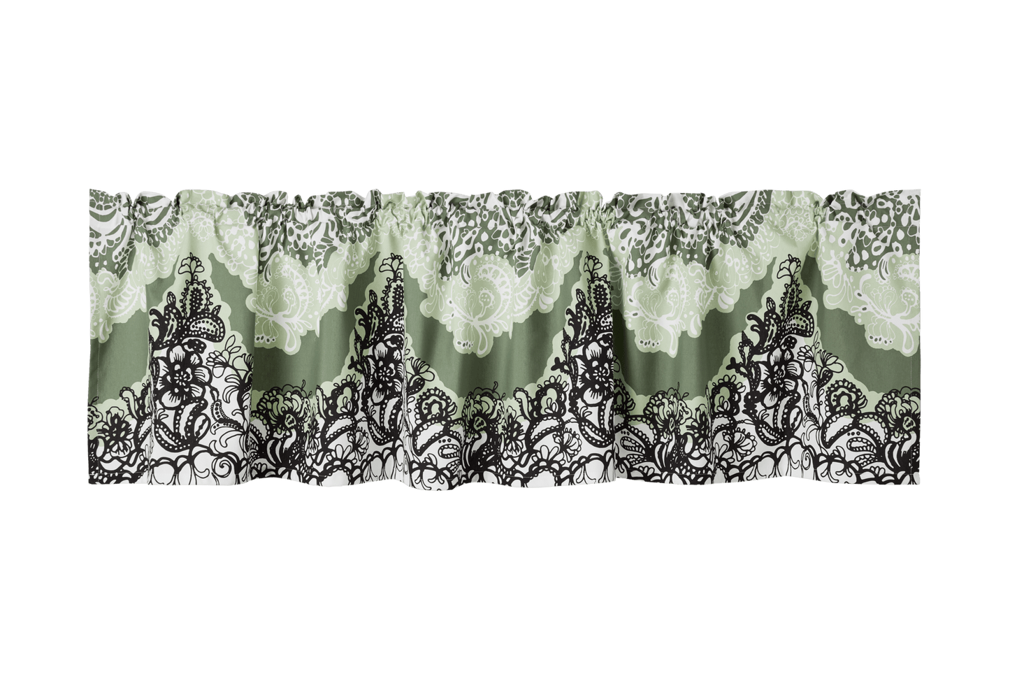 23310-61090-7700VA; Vallila Mandariini-verhokappa Vihreä / 60x250 cm 