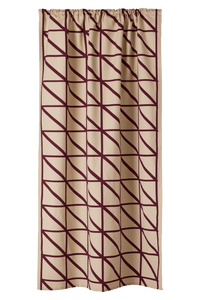 23310-23982-1049CU; Vallila Lucina-verho Beige-viininpunainen / 140x250 cm 