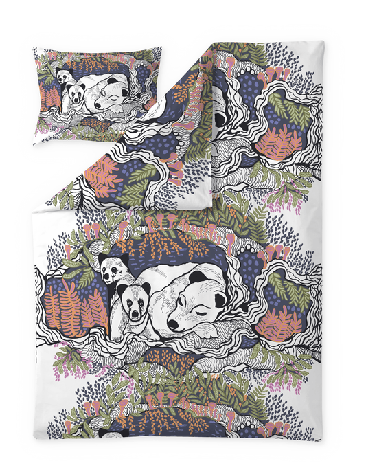 109040-8000; Vallila Unikeot-pussilakanasetti Monivärinen / 150x210 cm 