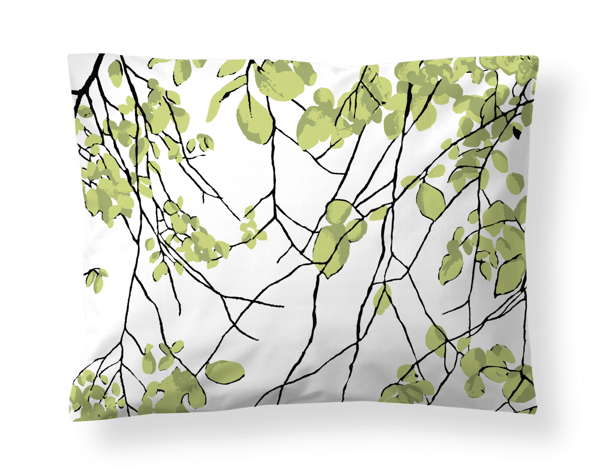 107249-9; Vallila Lehtisade-tyynyliina Lehdenvihreä / 50x60 cm 
