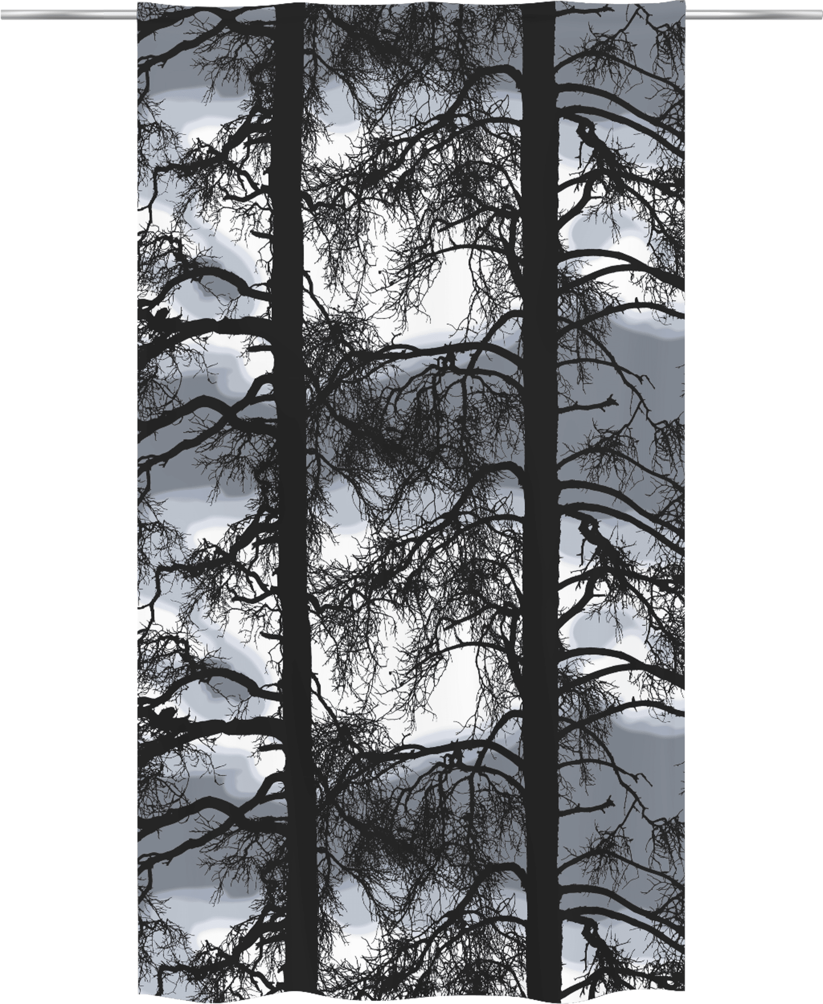 107223-143; Vallila Kelohonka-pimennysverho Harmaa / 140x250 cm 