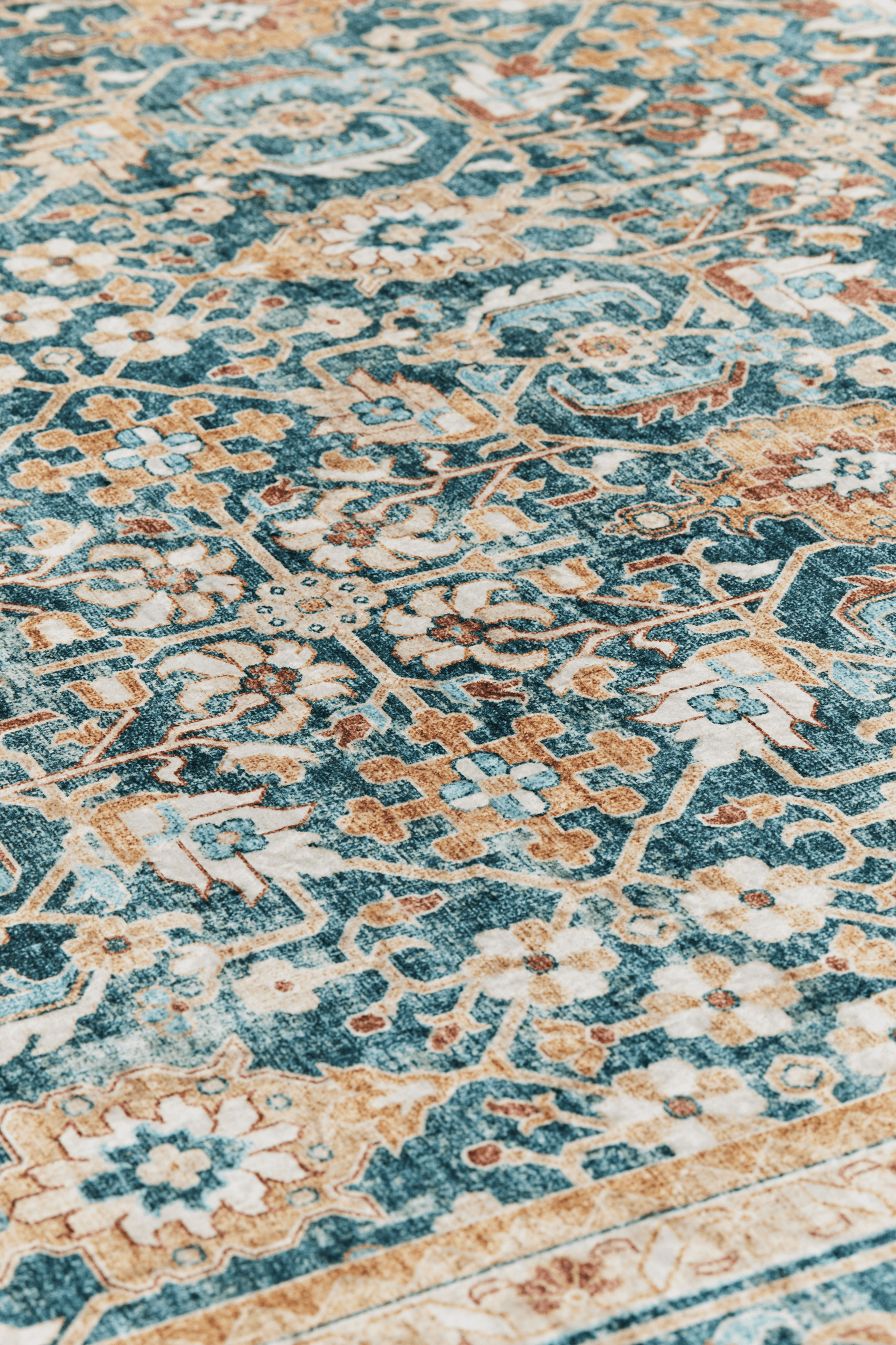 108337-7464_1; Vallila Jalokivi-käytävämatto Turkoosi / 80x200 cm 