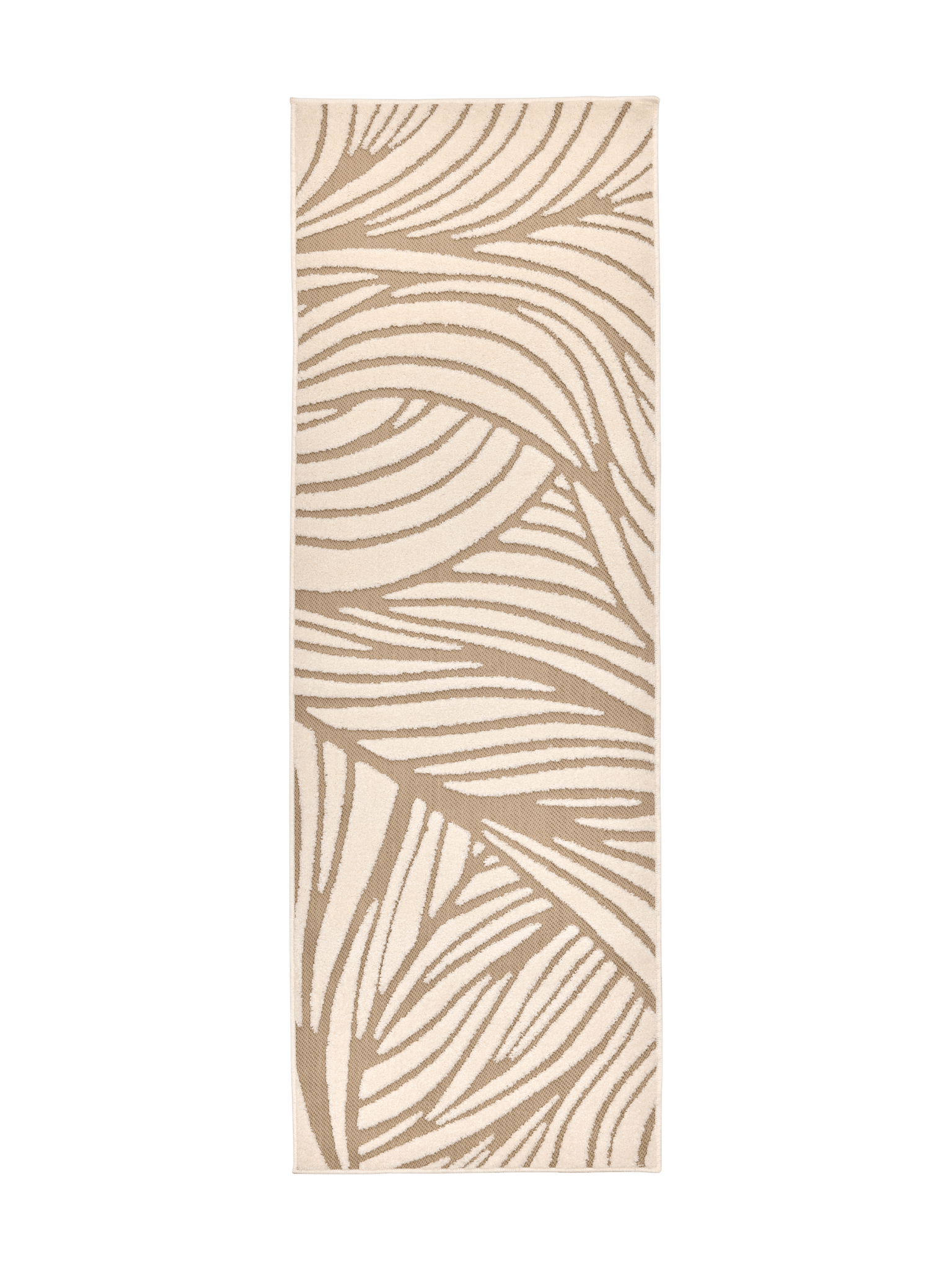 109261-1001; Vallila Aallokko-käytävämatto Beige-valkoinen / 80x230 cm 