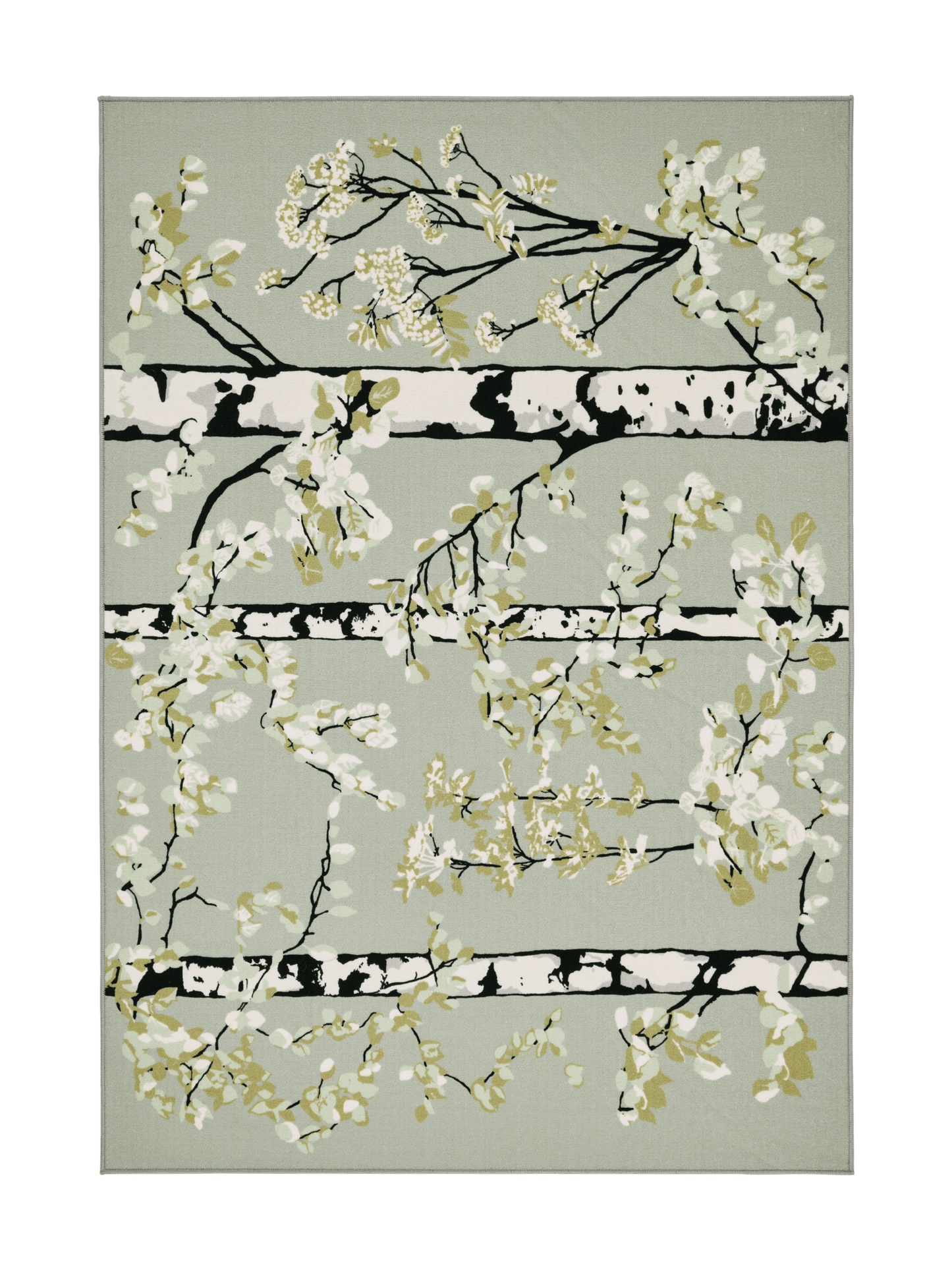 108752-7303; Vallila Luontopolku-matto Sammaleenvihreä / 160x230 cm 
