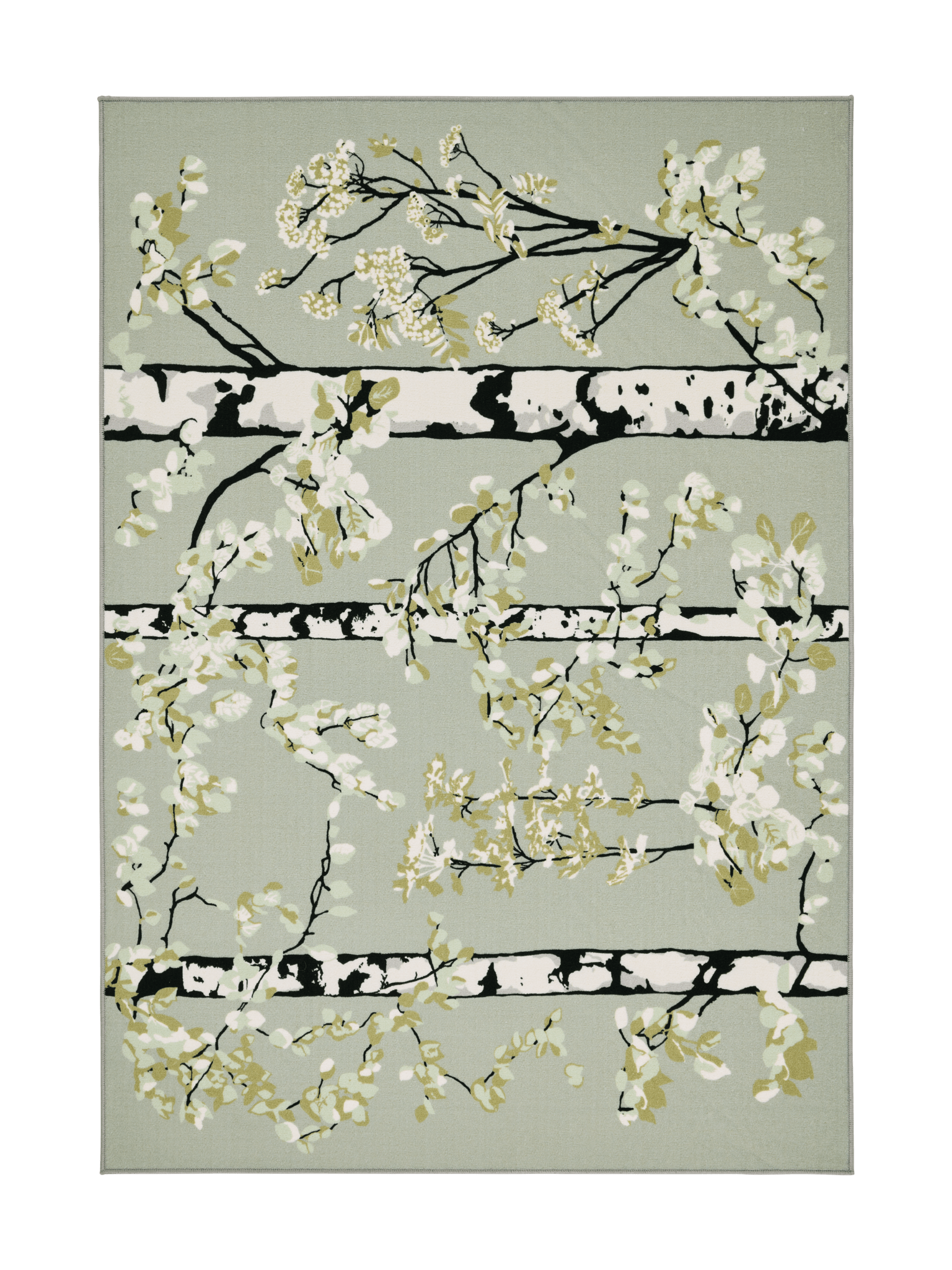 108752-7303; Vallila Luontopolku-matto Sammaleenvihreä / 160x230 cm 