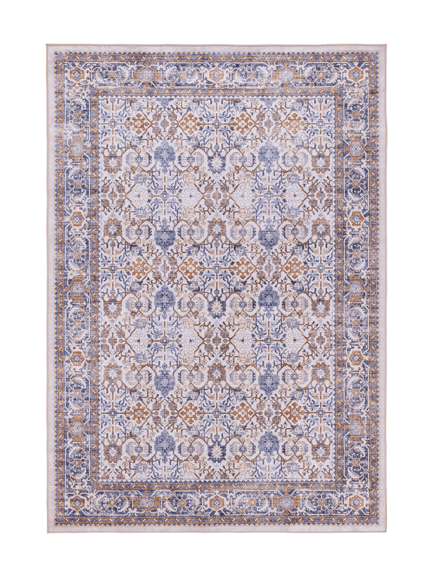 108334-1064; Vallila Jalokivi-matto Beige-sininen / 140x200 cm 