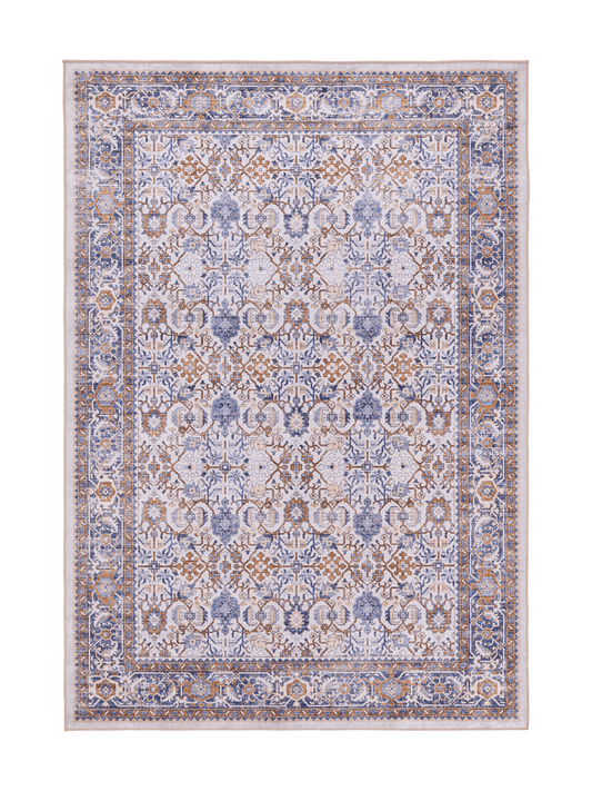 108334-1064; Vallila Jalokivi-matto Beige-sininen / 140x200 cm 
